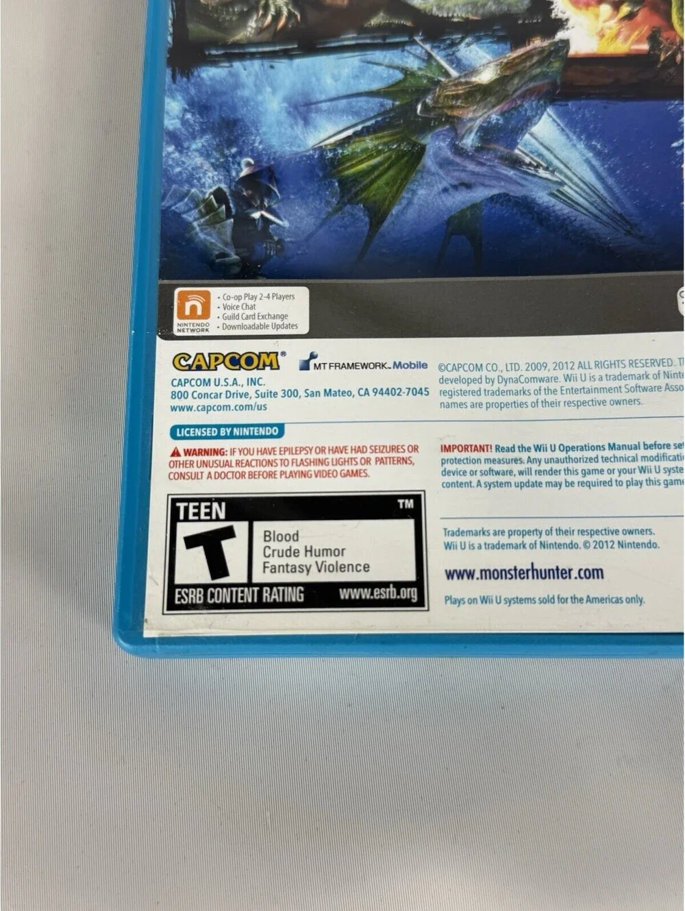 Monster Hunter 3 Ultimate (Nintendo Wii U, 2013) CIB Tested Working